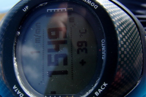 Suunto ukazuje príjemných +39 °C