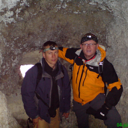 Mišo s Katom v tuneli z I. svetovej vojny
