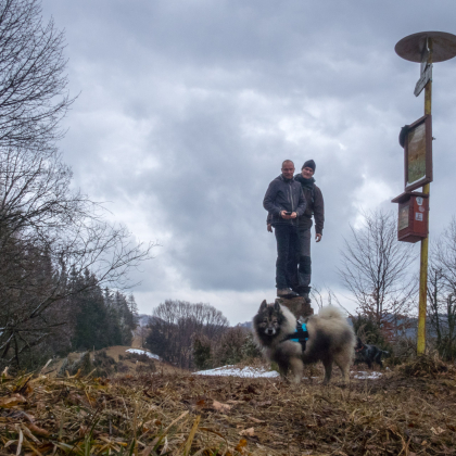 Veľká Javorina cez Čergov z Majdanu