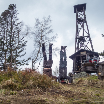 Headstand na Kloptani