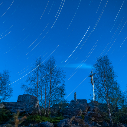 Startrails na Rozsypanej skale