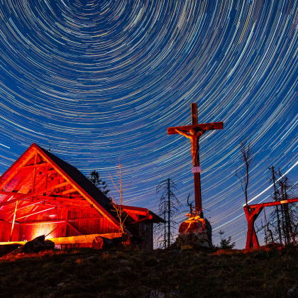 Startrails na Smrekovici