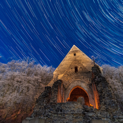 Kláštor Martonyi startrails