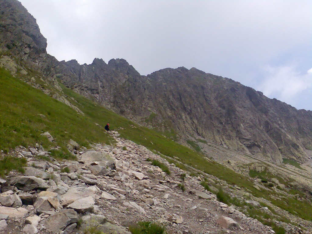 Jahňací štít zo Skalnatého plesa (Vysoké Tatry)