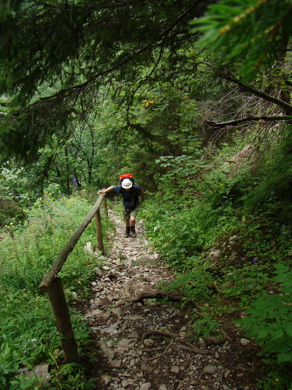 Vyšné Kopské sedlo Monkovou dolinou (Belianske Tatry)