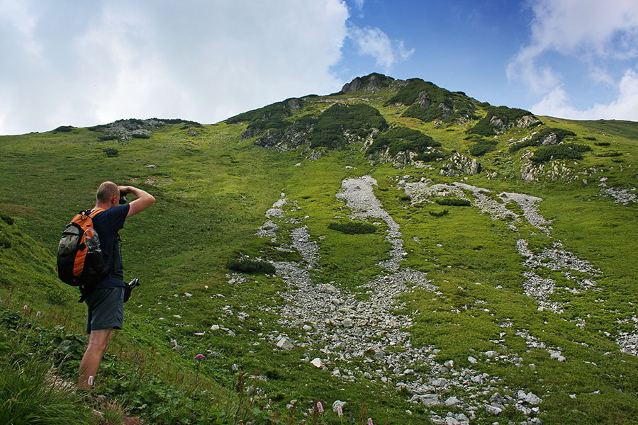 Vyšné Kopské sedlo Monkovou dolinou (Belianske Tatry)