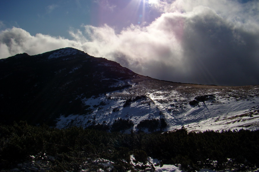 Zimný výstup na Kráľovu hoľu z Telgárta (Nízke Tatry)