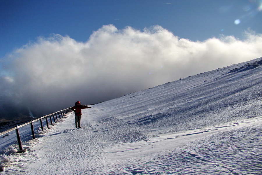 Zimný výstup na Kráľovu hoľu z Telgárta (Nízke Tatry)