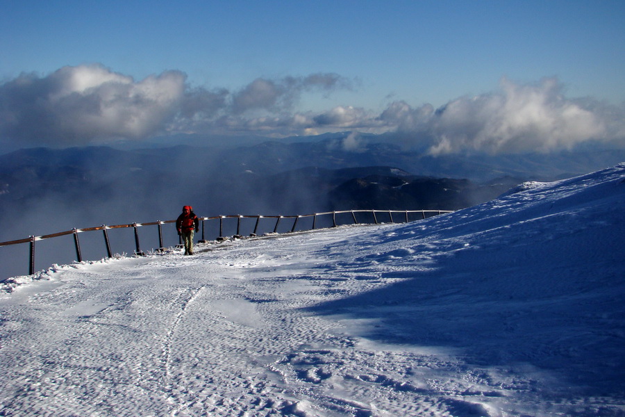 Zimný výstup na Kráľovu hoľu z Telgárta (Nízke Tatry)