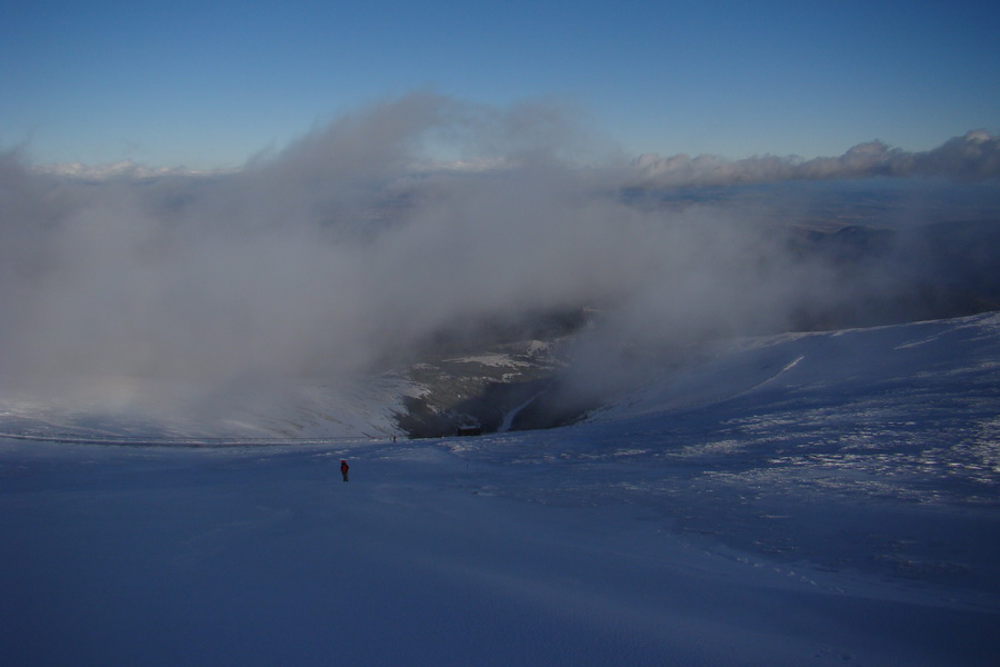Zimný výstup na Kráľovu hoľu z Telgárta (Nízke Tatry)