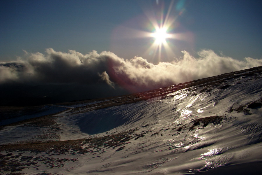 Zimný výstup na Kráľovu hoľu z Telgárta (Nízke Tatry)