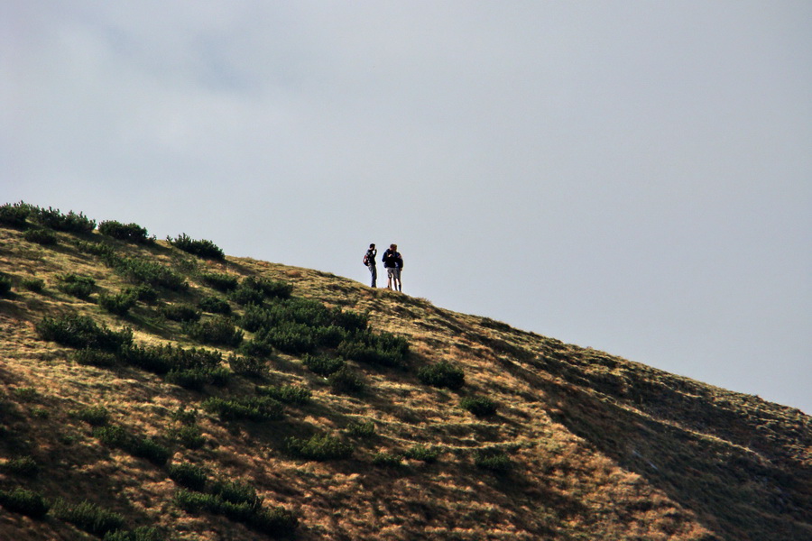 turisti na centrálnom hrebeni Nízkych Tatier