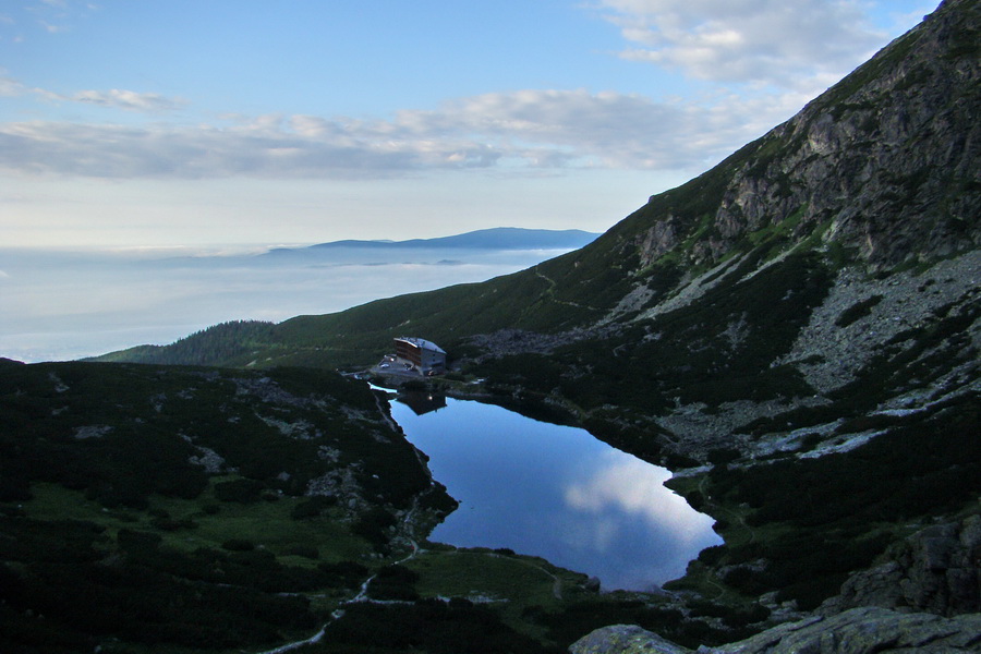 Velické pleso so Sliezskym domom