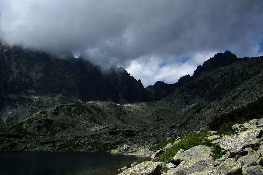 Batizovské pleso, Končistá v oblakoch