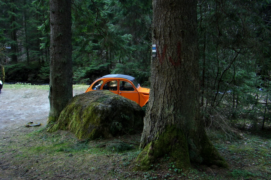 Citroen veterán pri Demänovskej jaskyni Slobody