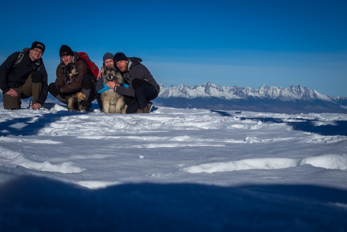 na Kráľovej holi, v pozadí Vysoké Tatry