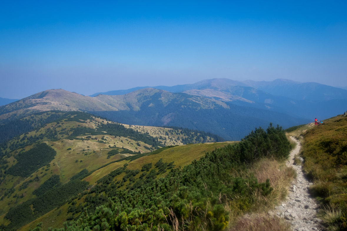 Z Hiadeľského sedla na útulňu Ďurková (Nízke Tatry)