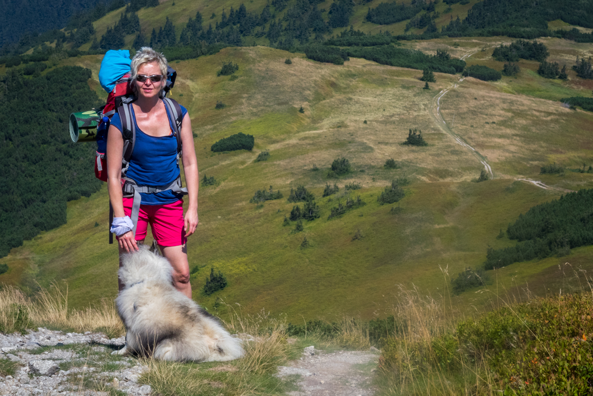 Z Hiadeľského sedla na útulňu Ďurková (Nízke Tatry)