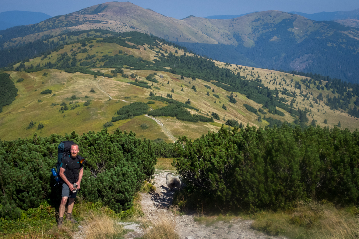 Z Hiadeľského sedla na útulňu Ďurková (Nízke Tatry)