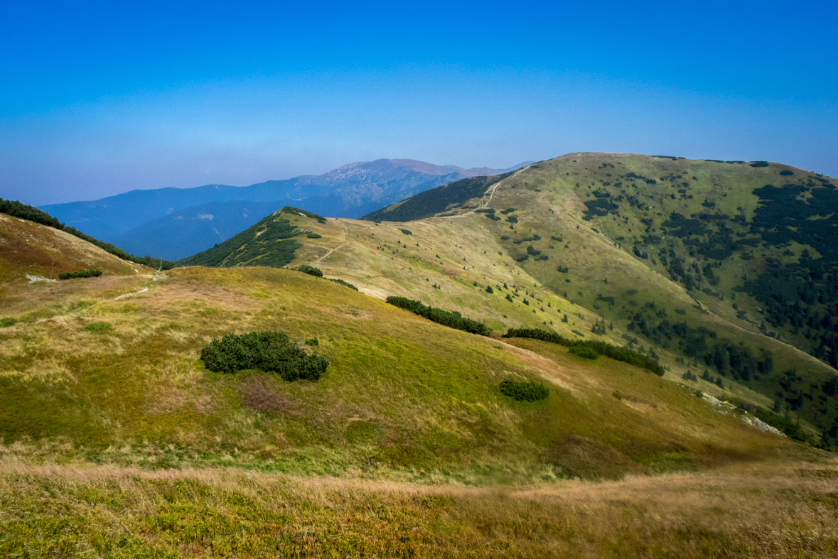 Z Hiadeľského sedla na útulňu Ďurková (Nízke Tatry)