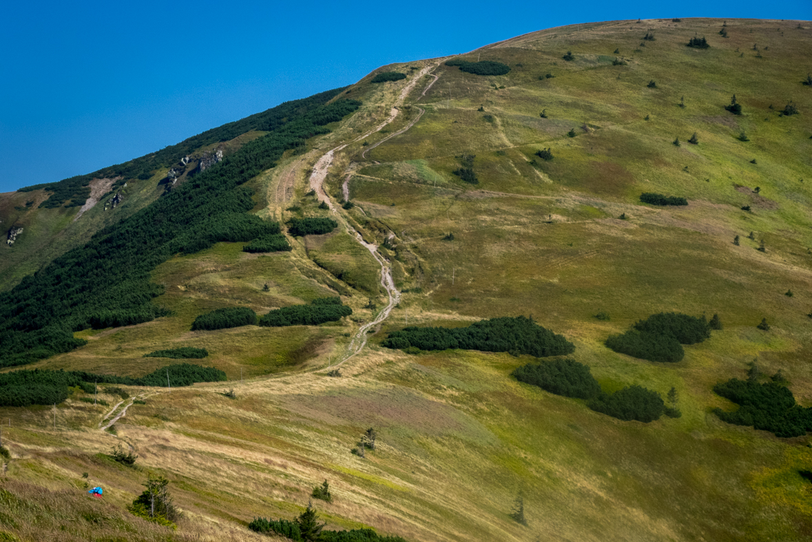 Z Hiadeľského sedla na útulňu Ďurková (Nízke Tatry)