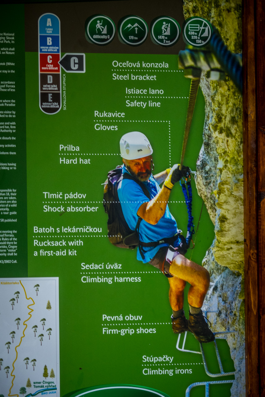 Ferrata HZS Kyseľ zo Spišských Tomášoviec (Slovenský raj)