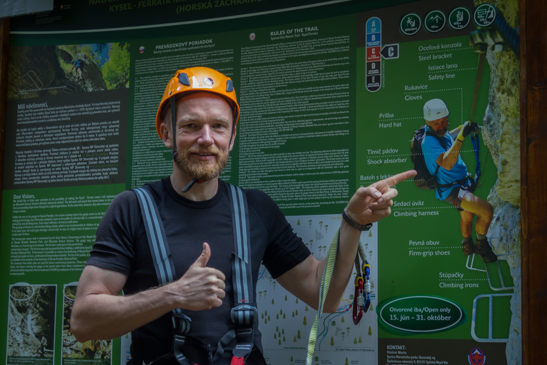 Ferrata HZS Kyseľ zo Spišských Tomášoviec (Slovenský raj)