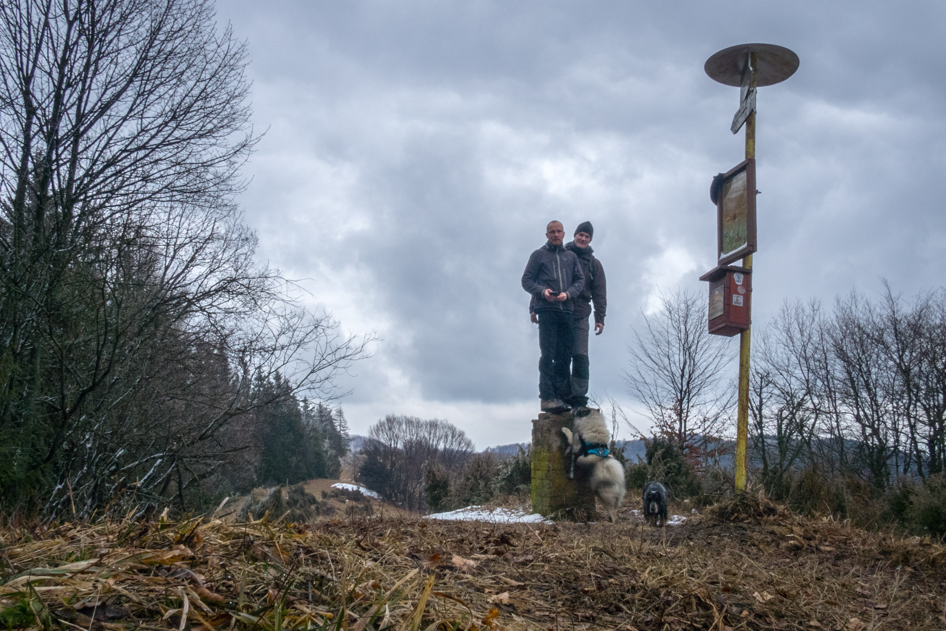 Veľká Javorina cez Čergov z Majdanu (Čergov)