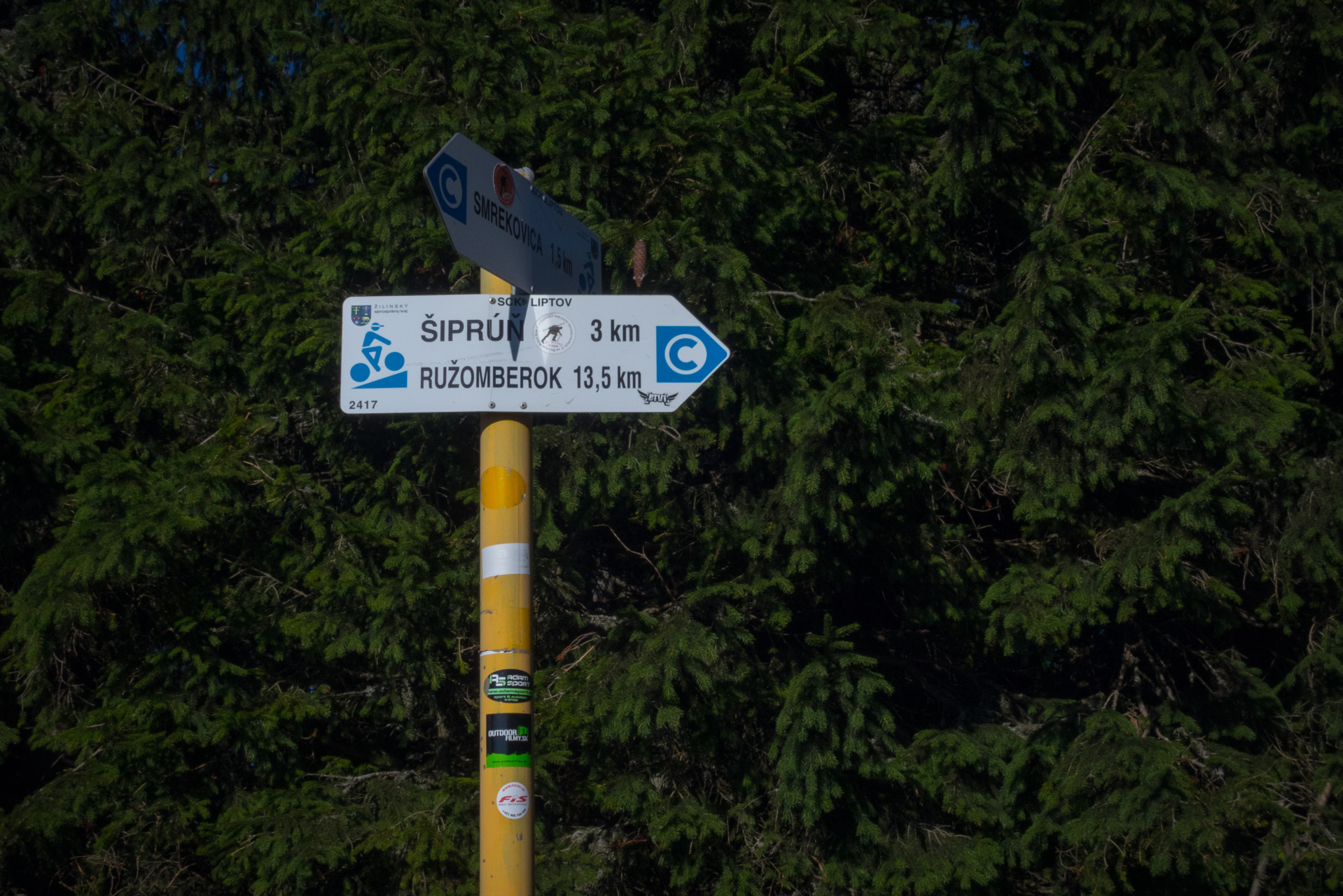 Z vojenskej zotavovne Smrekovica cez Nižné Šiprúnske sedlo do Bieleho potoka (Veľká Fatra)