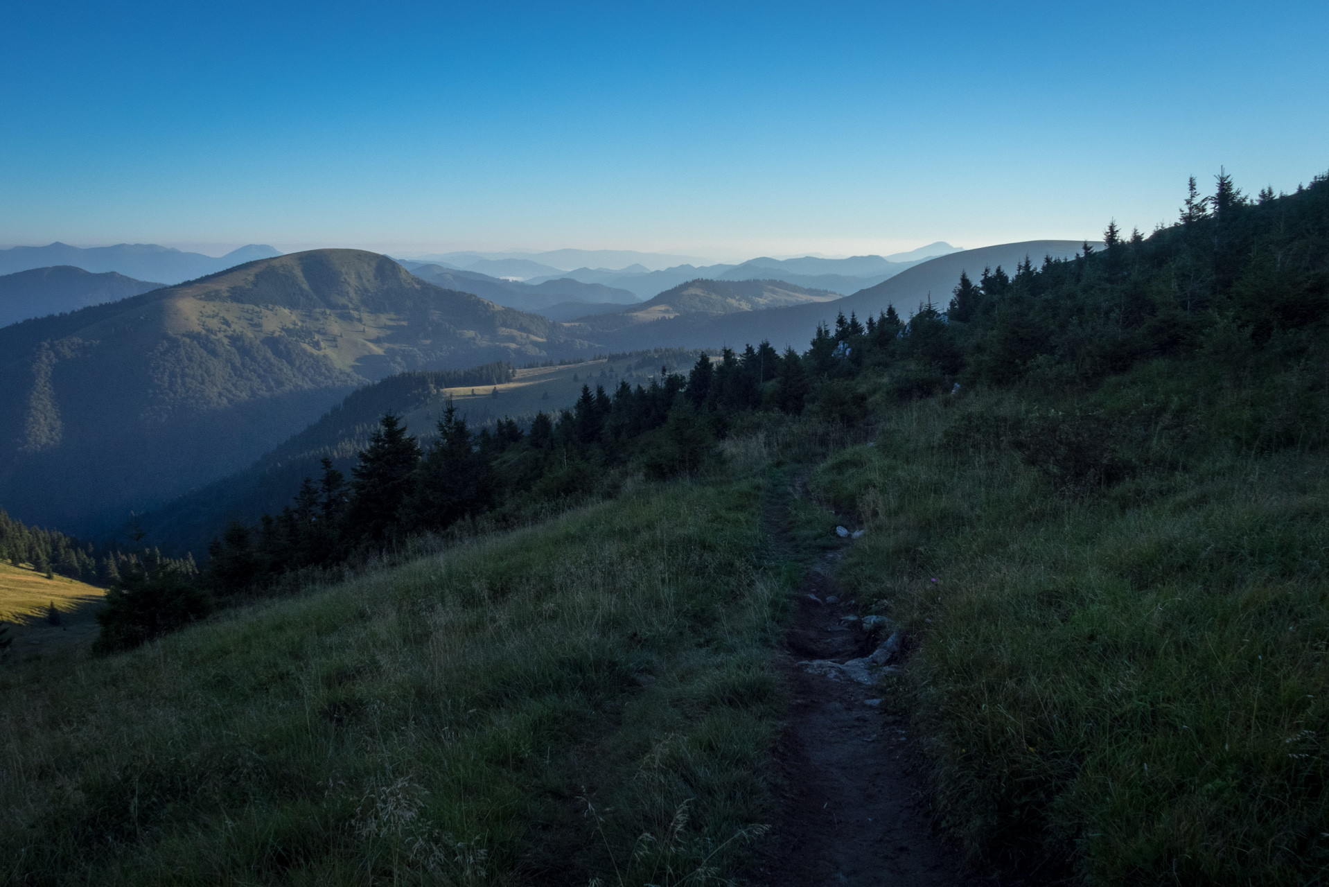 Zo Suchého vrchu cez Ploskú na voj. zotavovňu Smrekovica (Veľká Fatra)