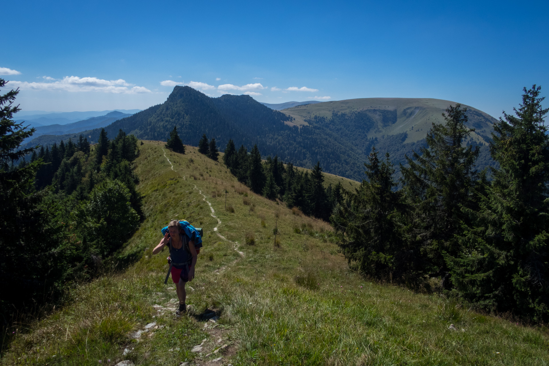 Zo Suchého vrchu cez Ploskú na voj. zotavovňu Smrekovica (Veľká Fatra)