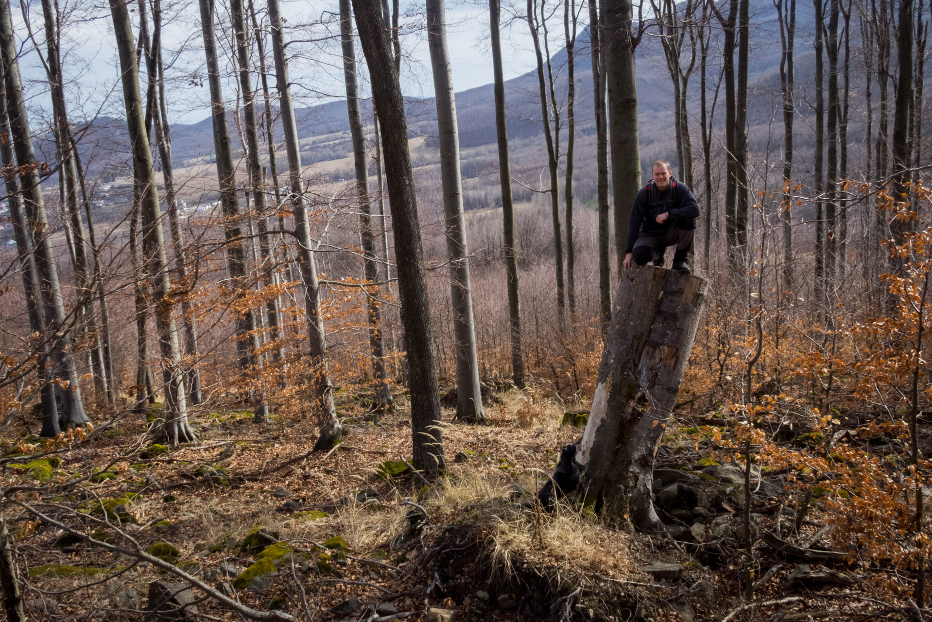 Bradlo a Dobrák zo Slanského sedla (Slanské vrchy)