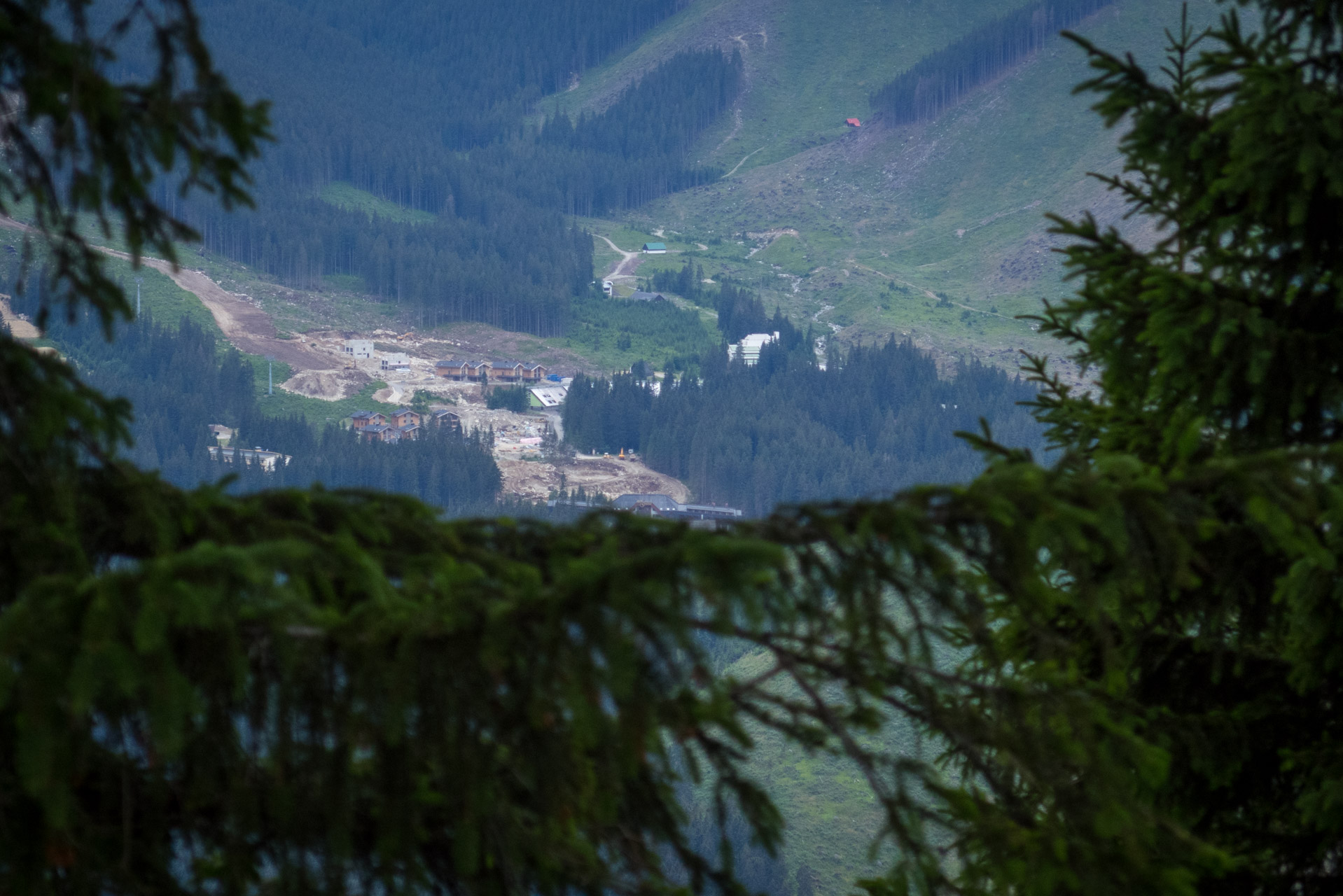 Krakova hoľa od ATC Bystrina (Nízke Tatry)