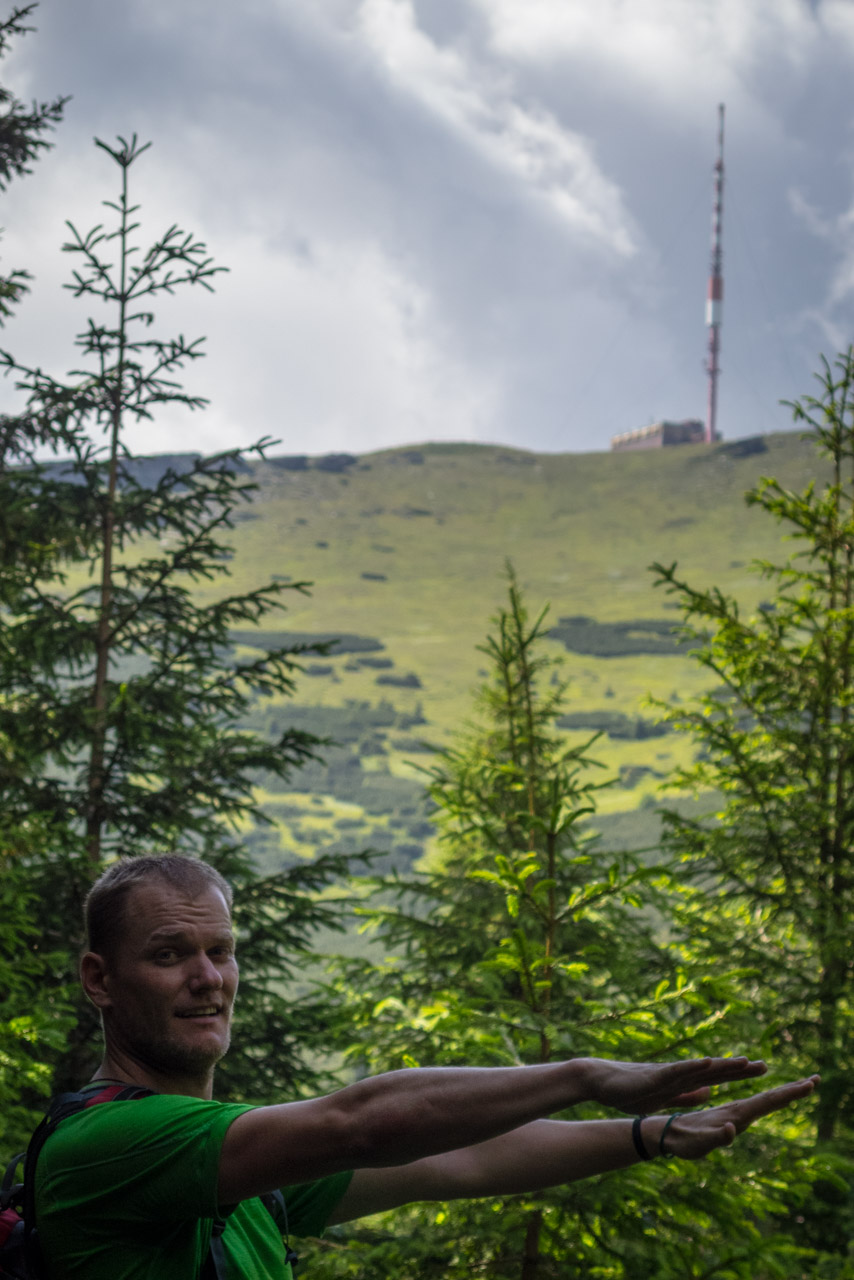 Kráľova hoľa a Ždiarske sedlo z Liptovskej Tepličky - Výpad (Nízke Tatry)