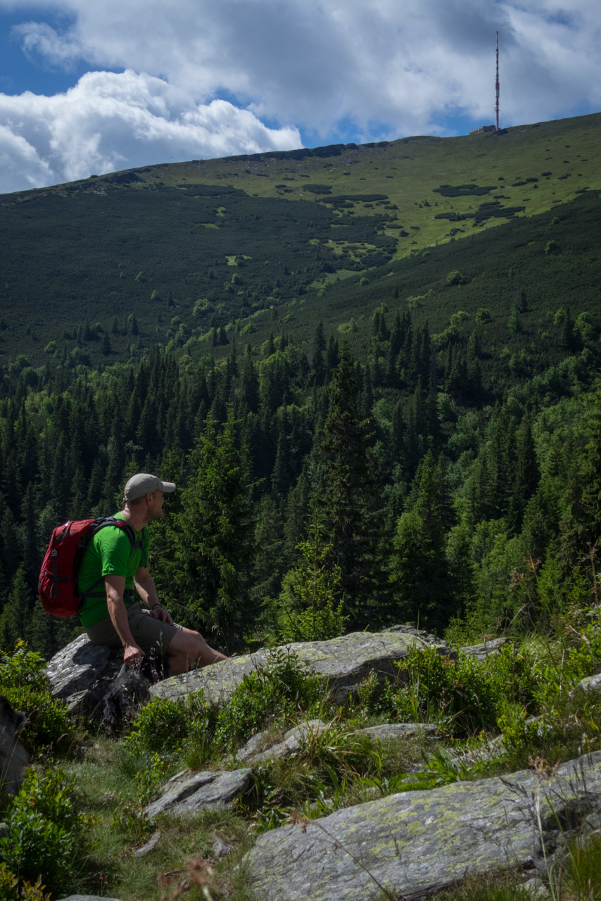 Kráľova hoľa a Ždiarske sedlo z Liptovskej Tepličky - Výpad (Nízke Tatry)