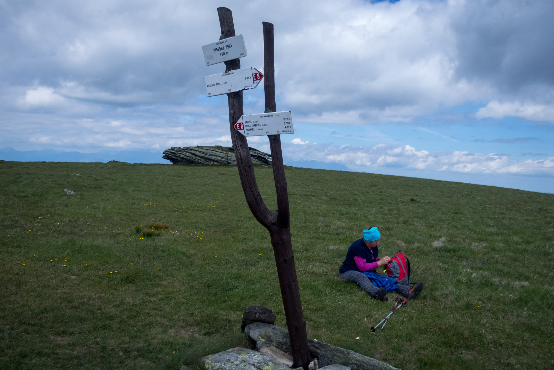 Kráľova hoľa a Ždiarske sedlo z Liptovskej Tepličky - Výpad (Nízke Tatry)