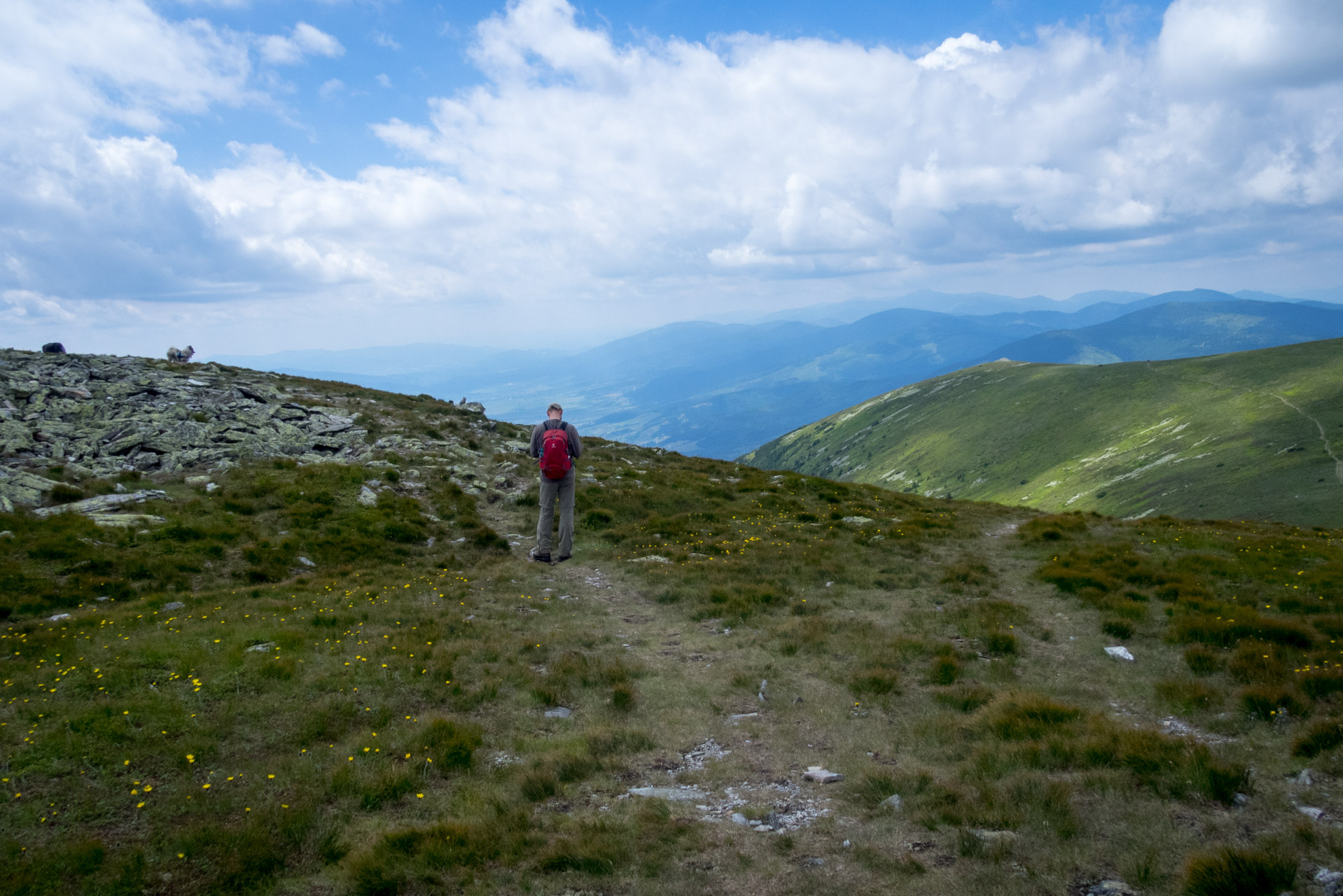 Kráľova hoľa a Ždiarske sedlo z Liptovskej Tepličky - Výpad (Nízke Tatry)