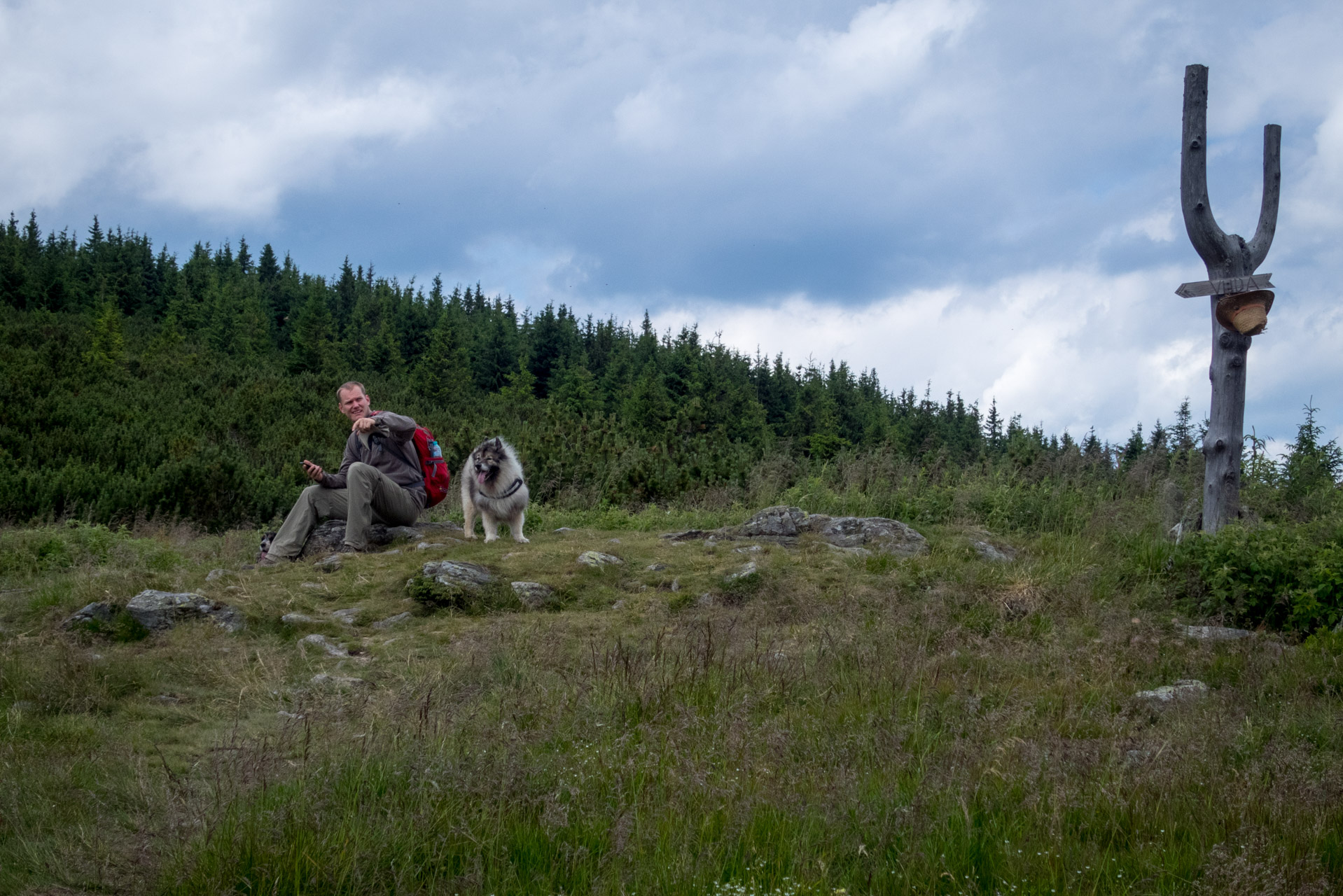 Kráľova hoľa a Ždiarske sedlo z Liptovskej Tepličky - Výpad (Nízke Tatry)