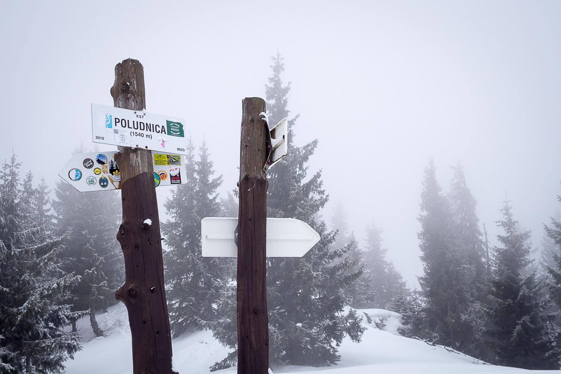 Poludnica zo Závažnej Poruby v zime (Nízke Tatry)