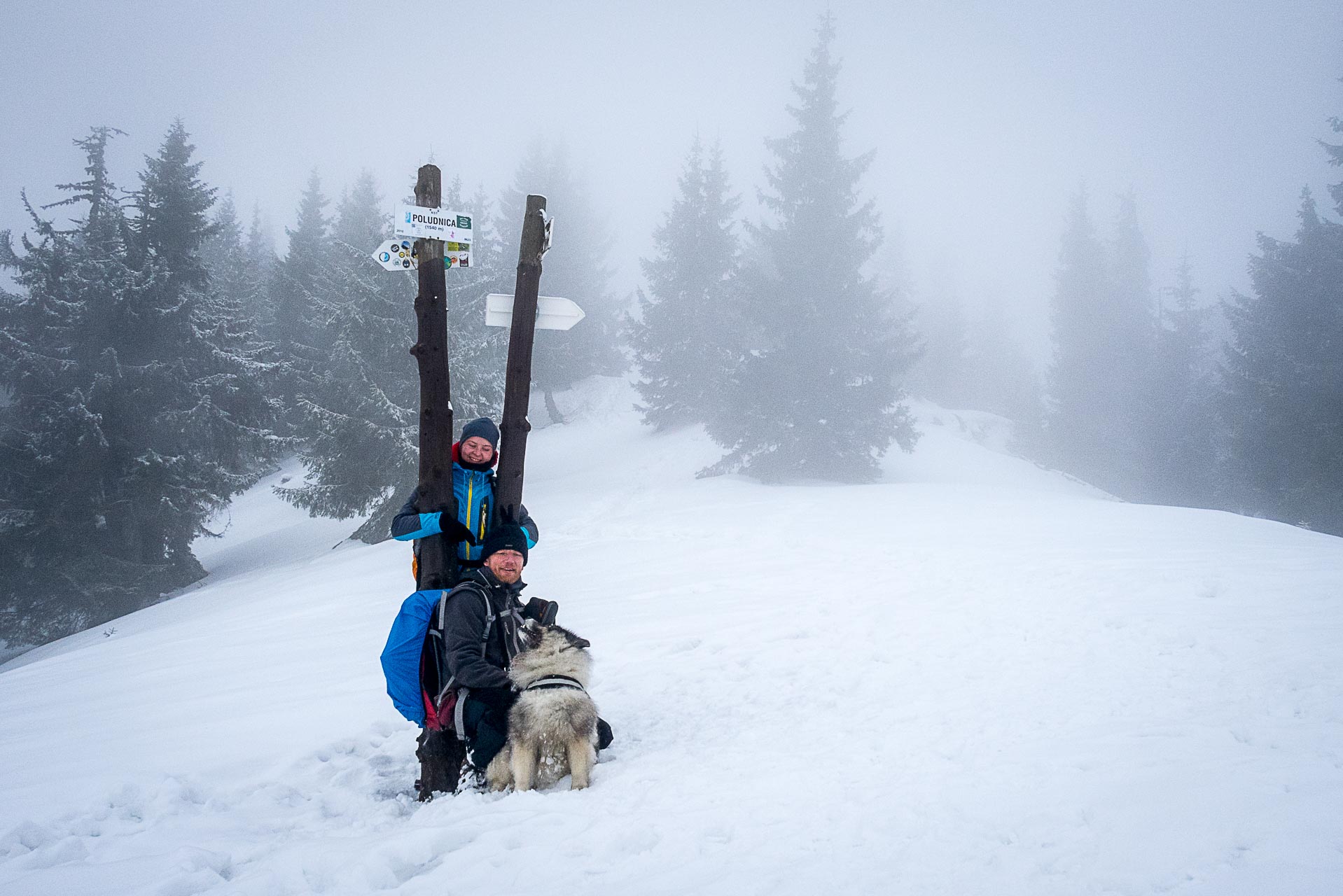 Poludnica zo Závažnej Poruby v zime (Nízke Tatry)