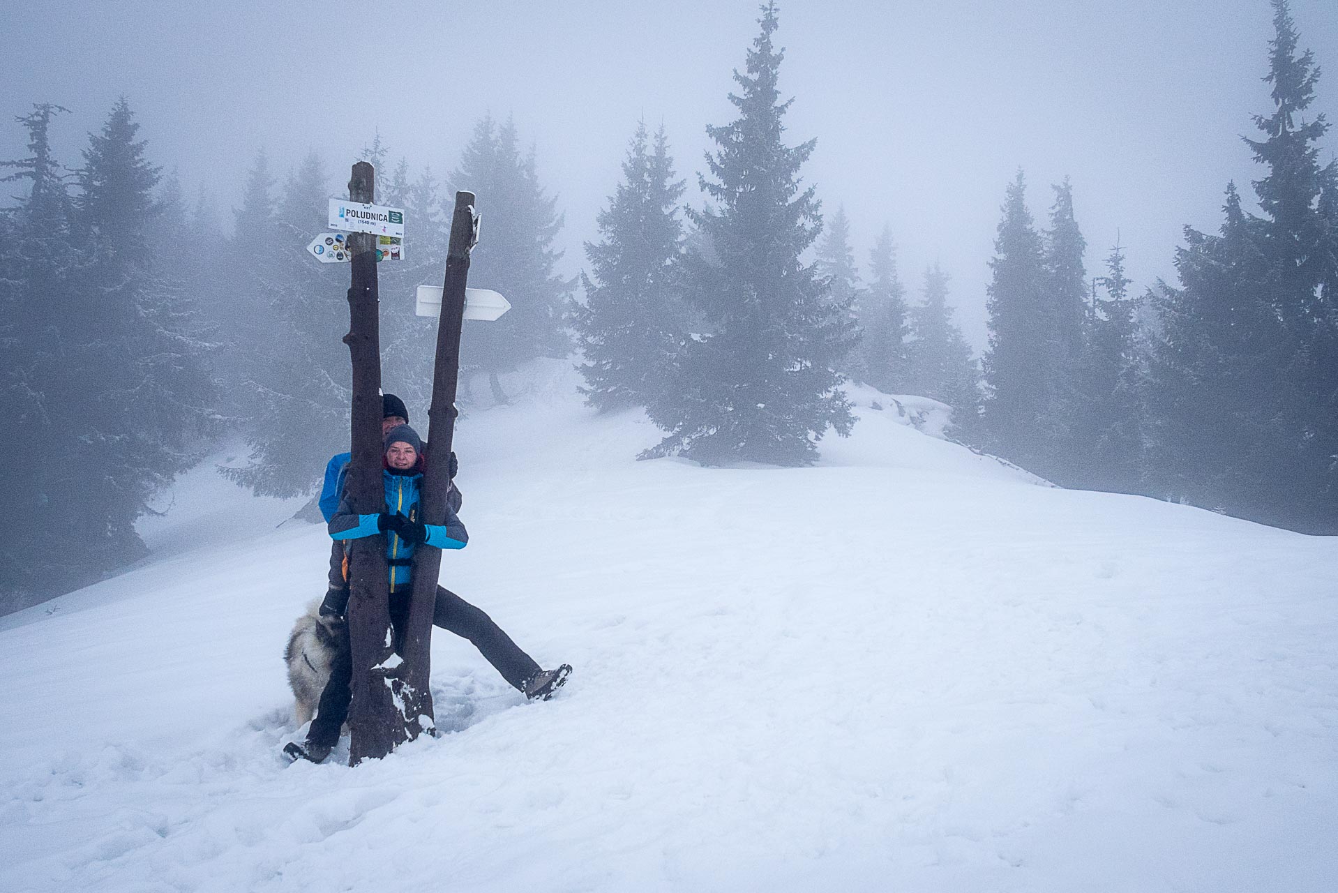 Poludnica zo Závažnej Poruby v zime (Nízke Tatry)