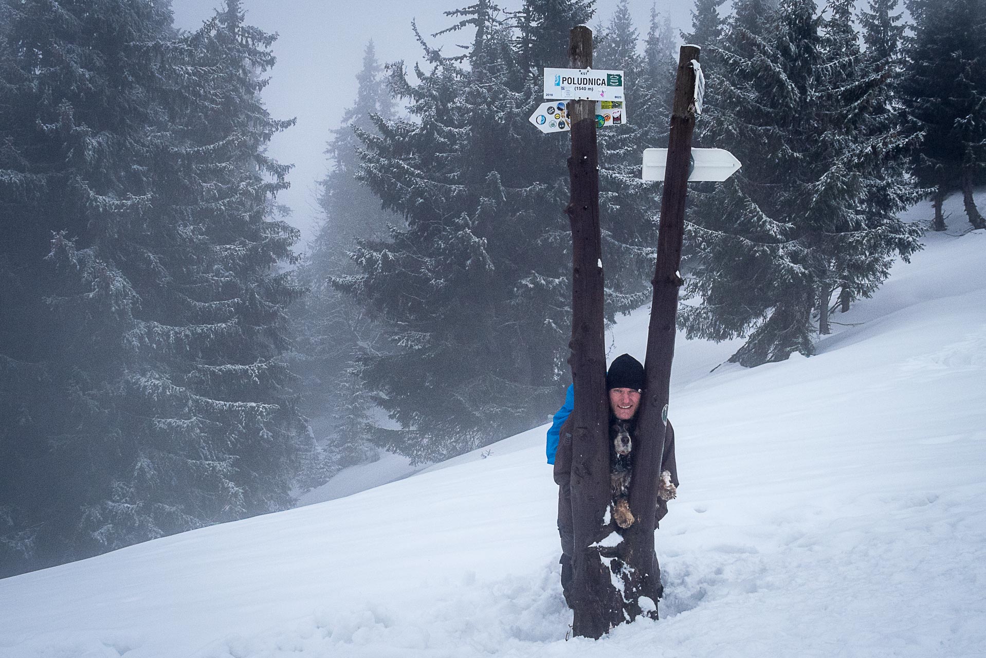 Poludnica zo Závažnej Poruby v zime (Nízke Tatry)