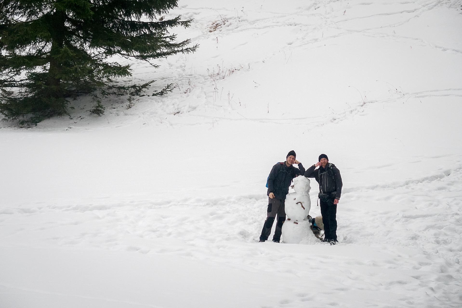 Poludnica zo Závažnej Poruby v zime (Nízke Tatry)