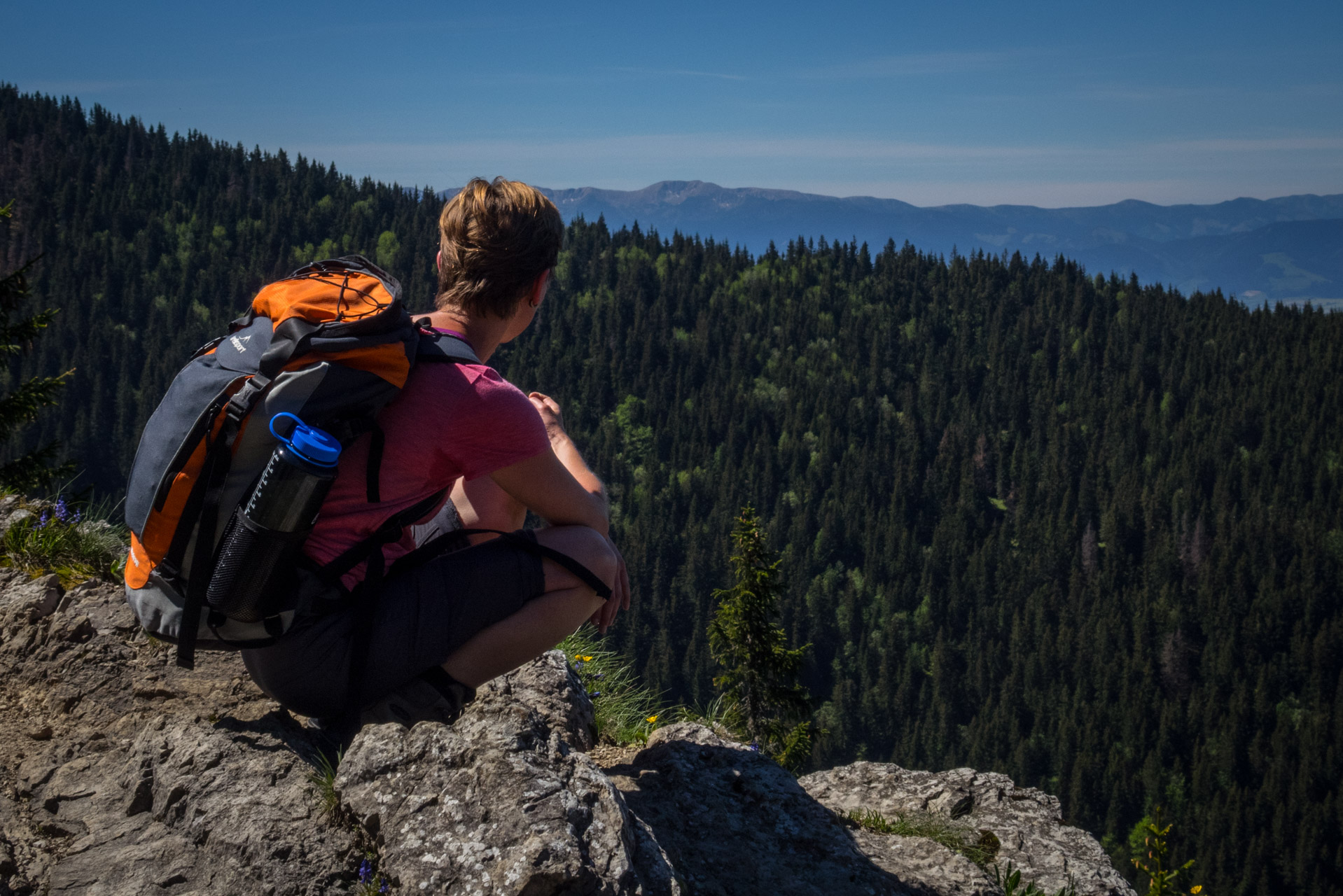 Sivý vrch od horárne Biela skala (Západné Tatry)