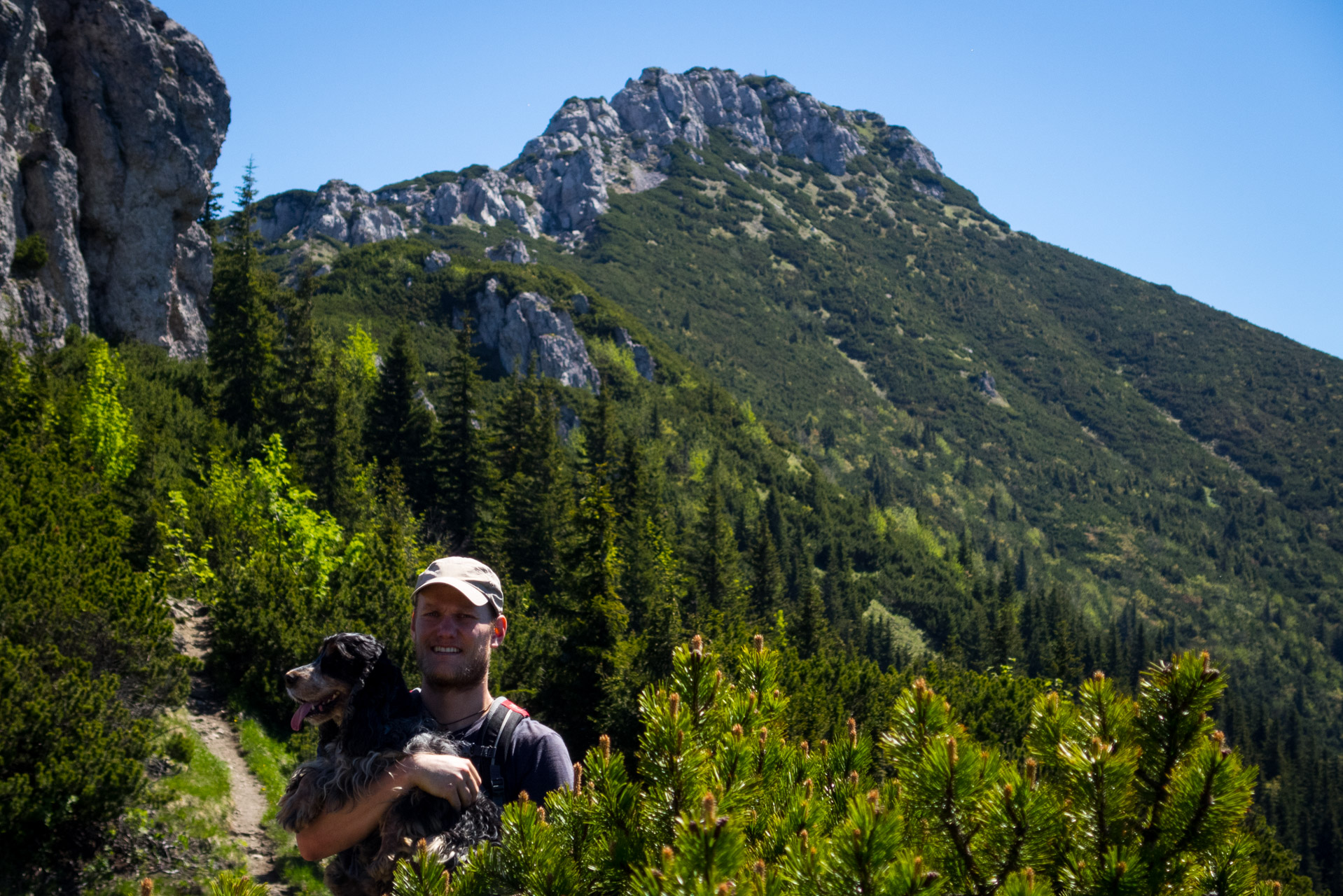 Sivý vrch od horárne Biela skala (Západné Tatry)