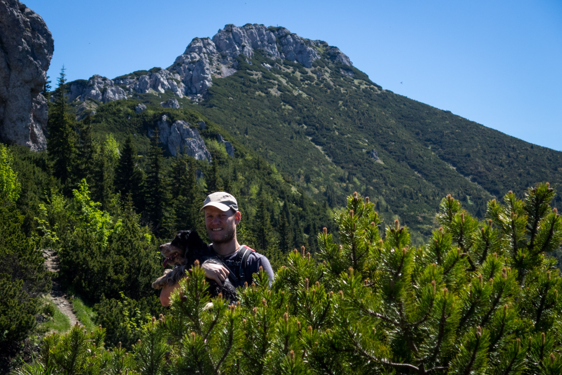 Sivý vrch od horárne Biela skala (Západné Tatry)