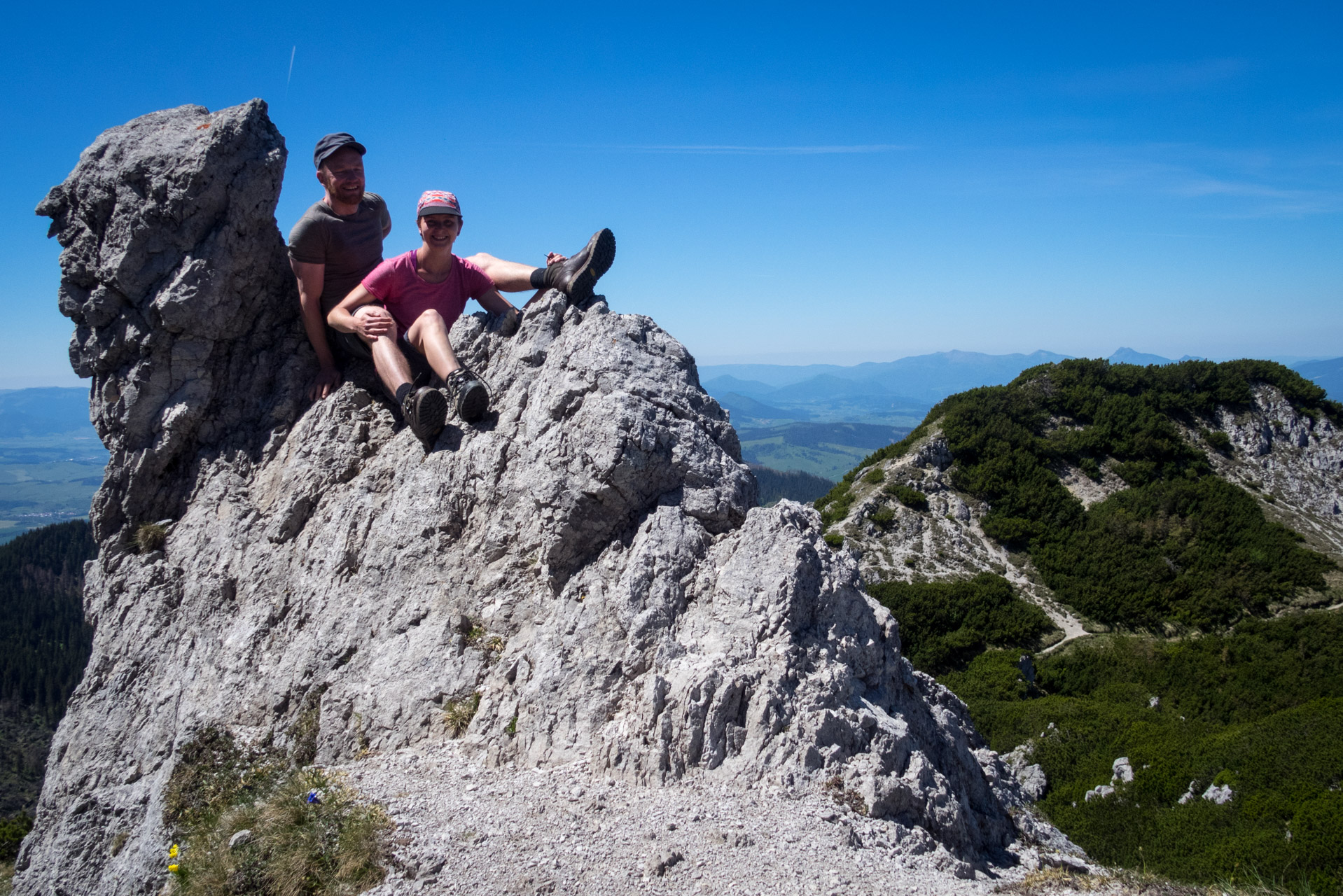 Sivý vrch od horárne Biela skala (Západné Tatry)