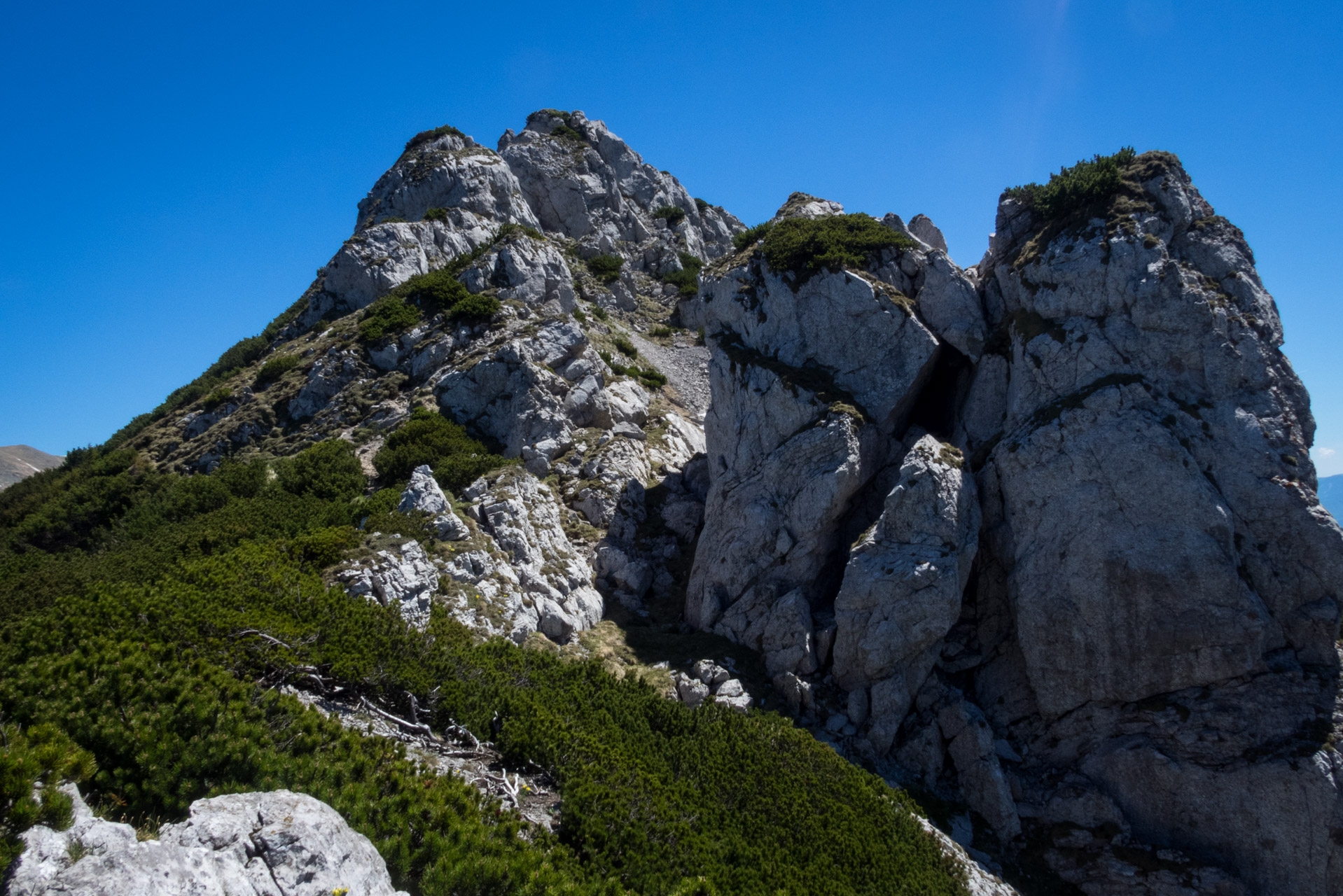 Sivý vrch od horárne Biela skala (Západné Tatry)