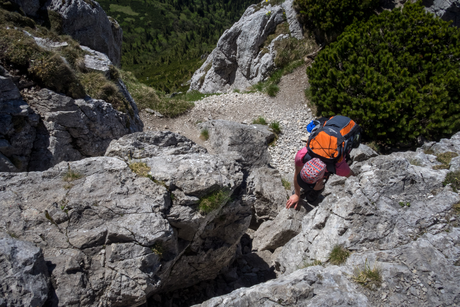 Sivý vrch od horárne Biela skala (Západné Tatry)