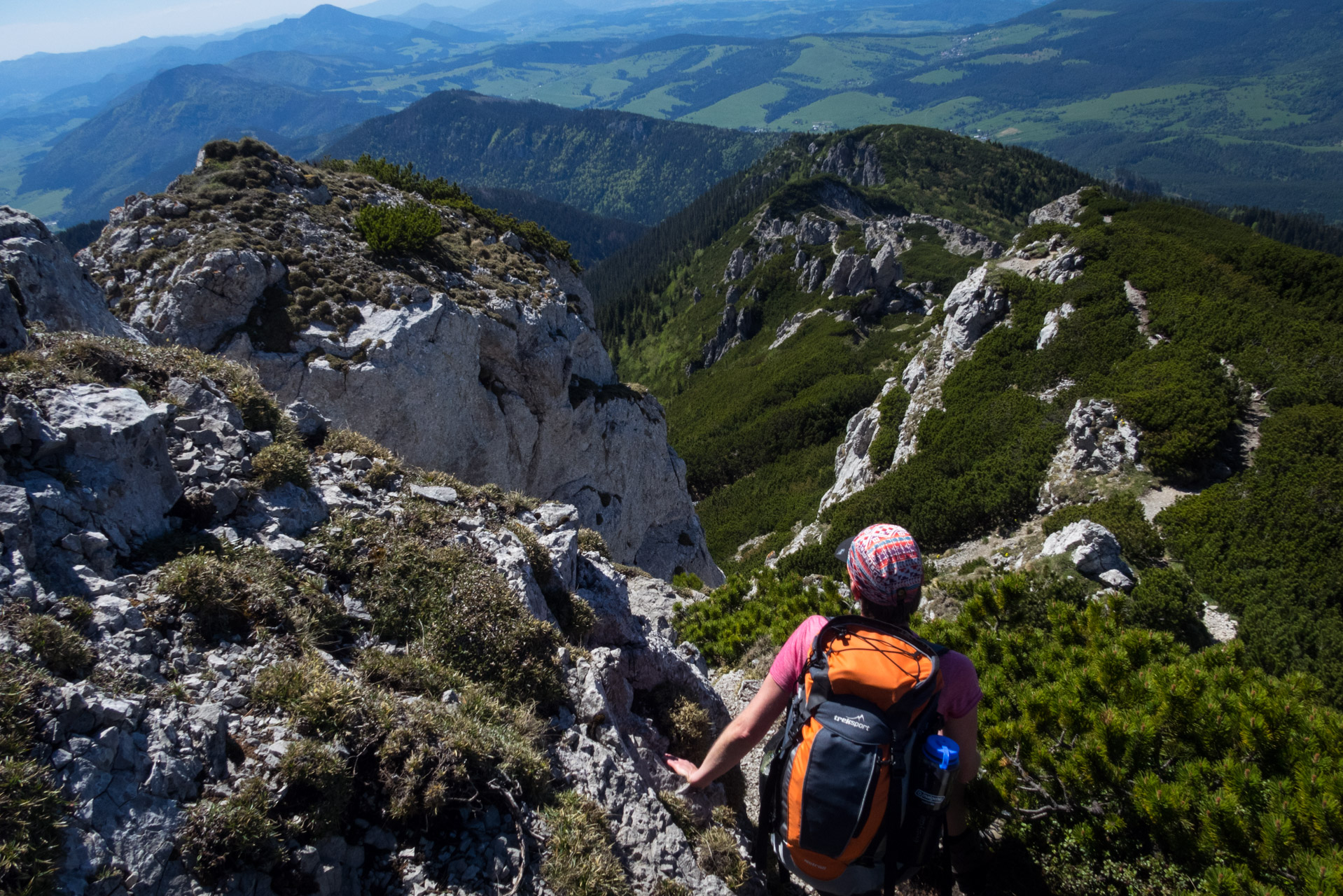 Sivý vrch od horárne Biela skala (Západné Tatry)